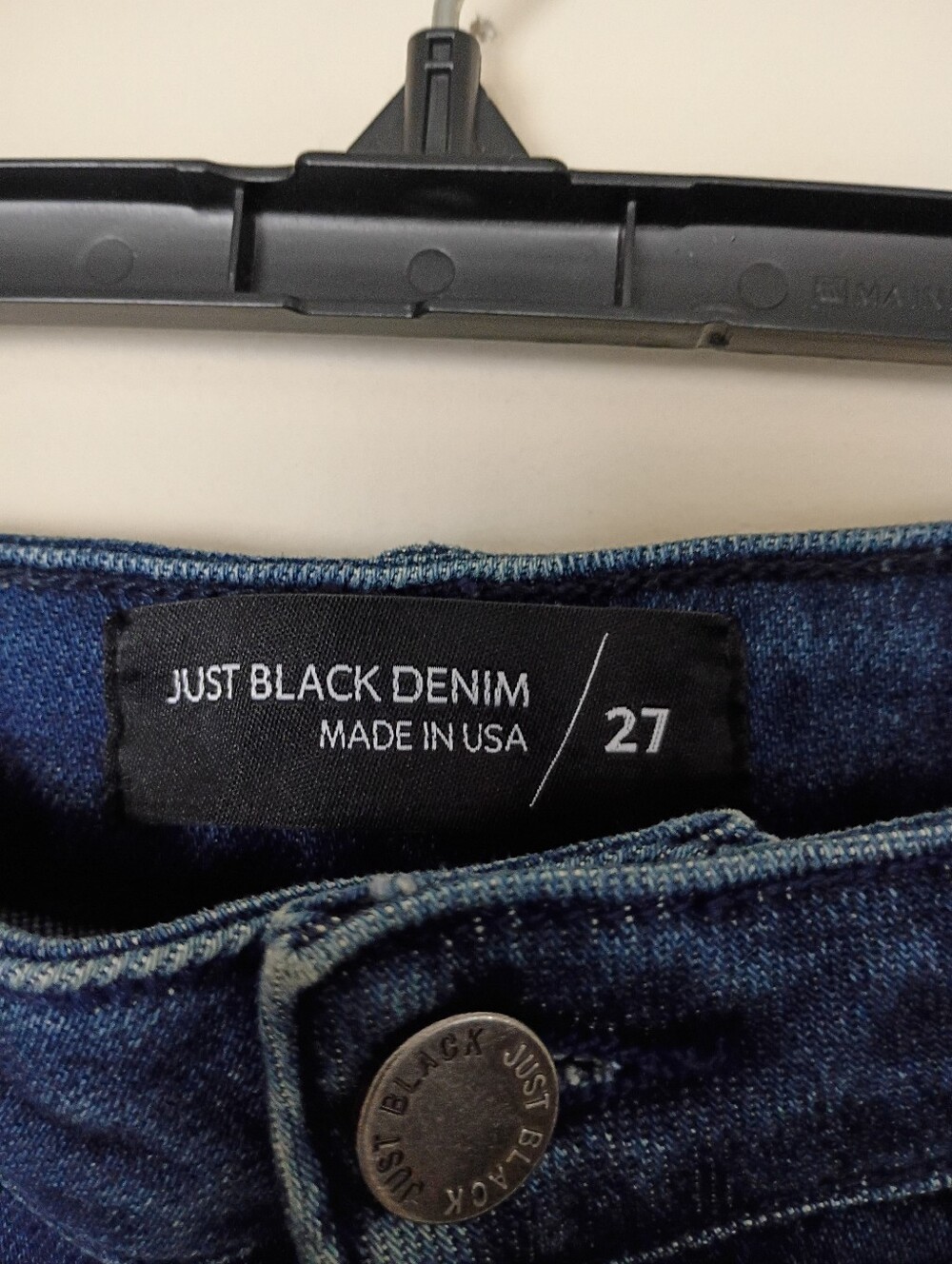 Just Black The Patch Pocket Wide Leg Dark Wash Jeans Size 27 - Picture 4 of 8